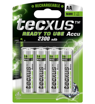 Pilas Recargables Tecxus Aa 2300mah  Pack 4 